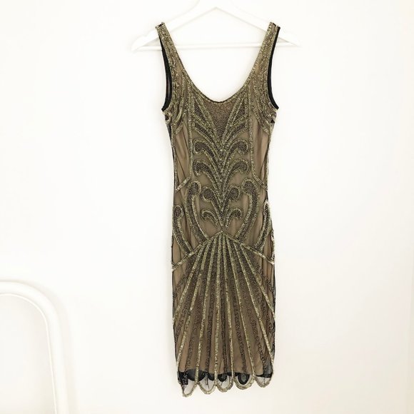 Gatsby Lady London Francessa Flapper Beaded Dress - Picture 5 of 11